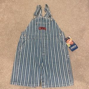 Oshkosh denim overall shorts, unisex